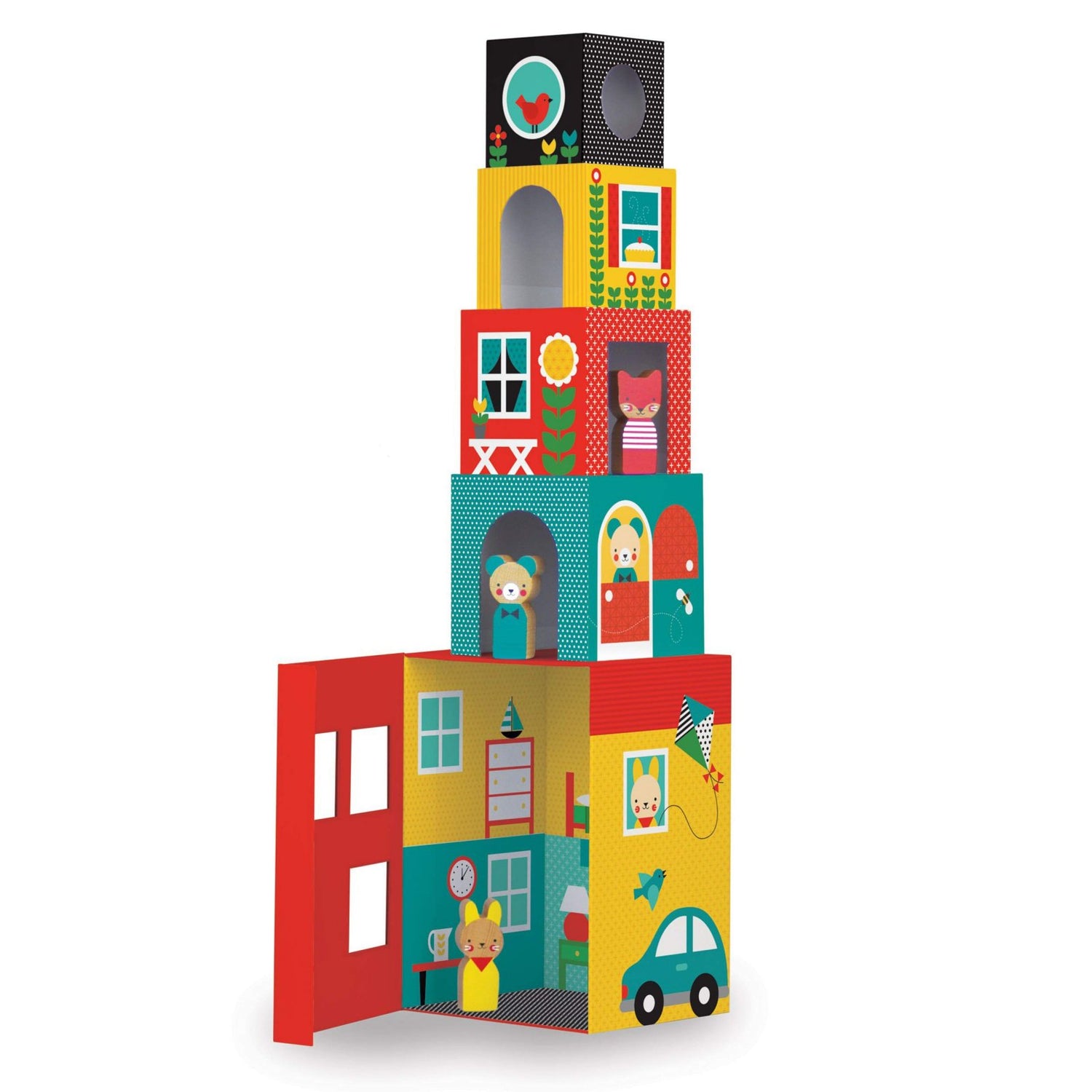Peek-A-Boo House Stacking Blocks Play Set · Petit Collage