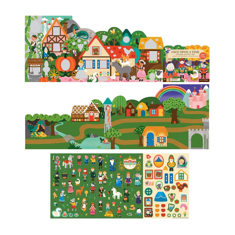 Set de pegatinas reposicionables "Once upon a time" · Petit Collage