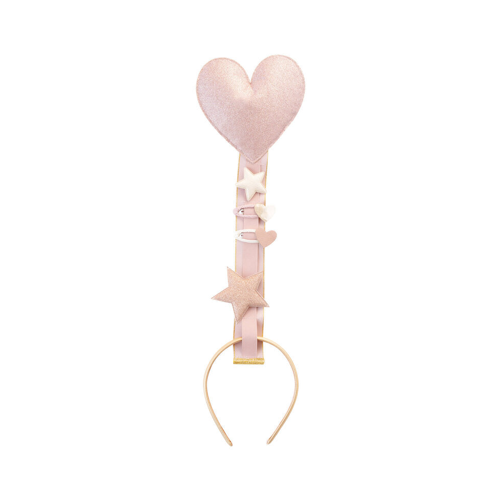 Colgador de accesorios para el pelo Darling rosa · Billy Loves Audrey