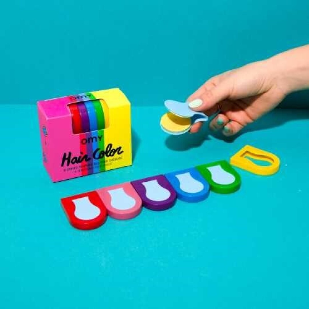 Tizas temporales para el pelo · Omy