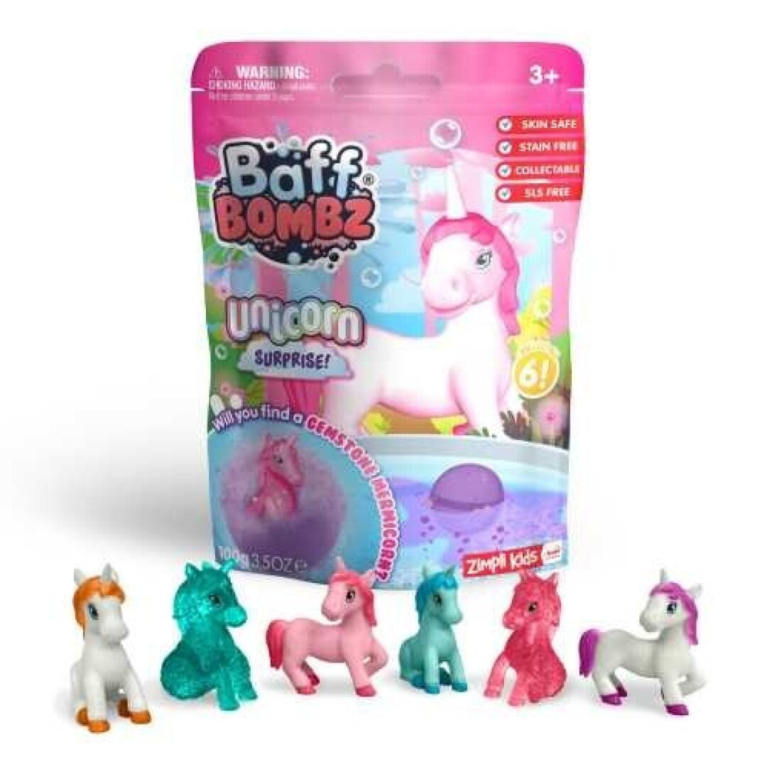 Bombas de baño surprise unicornios · Zimpli kids