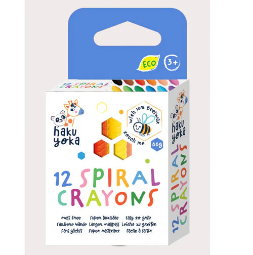 Crayones en espiral 12 Colores · Haku Yoka