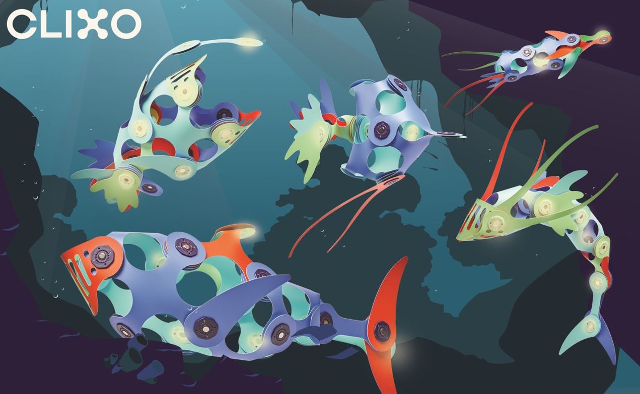 Glow Pack 24 piezas Ocean Creatures · Clixo