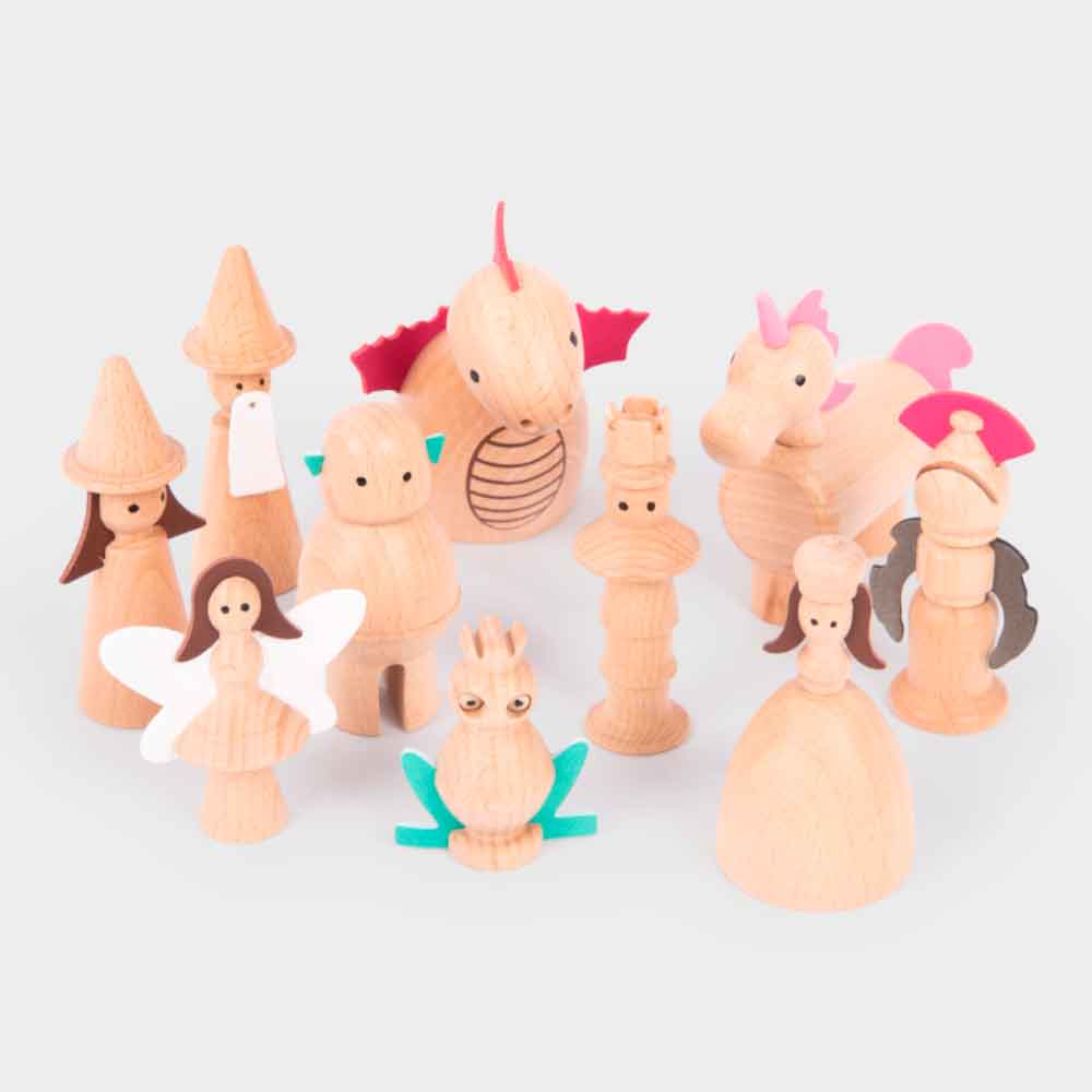 Figuras encantadas de madera · Tickit