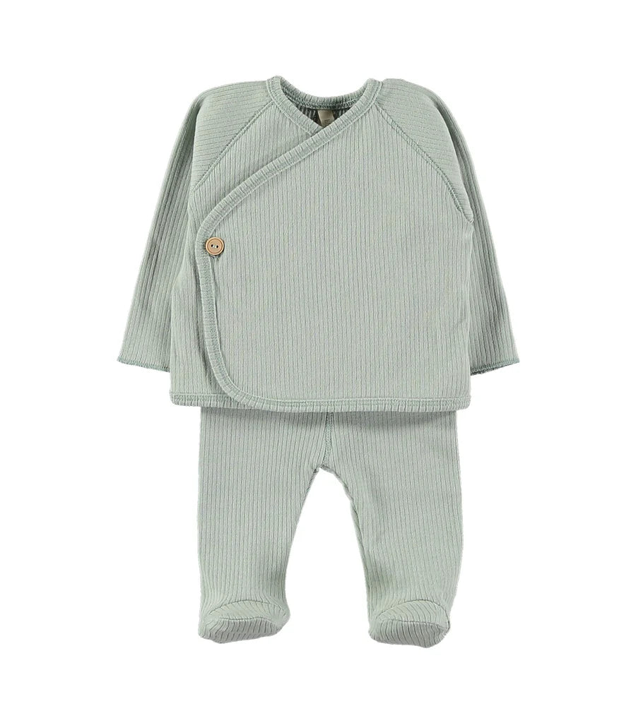 Jubón y Pantalón canalé Easy Jade · Lillymom