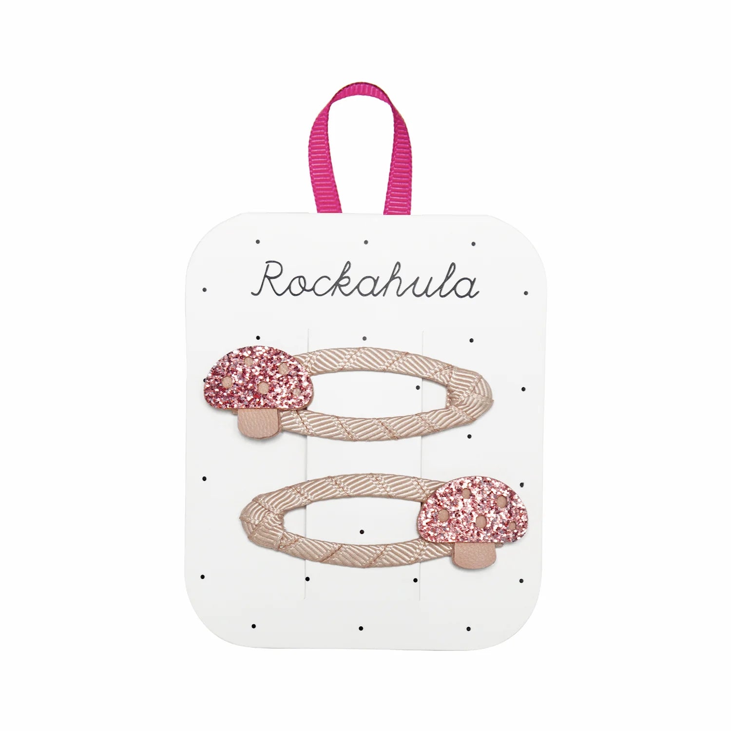 Pinzas para el pelo Glitter Toadstool Clips · Rockahula