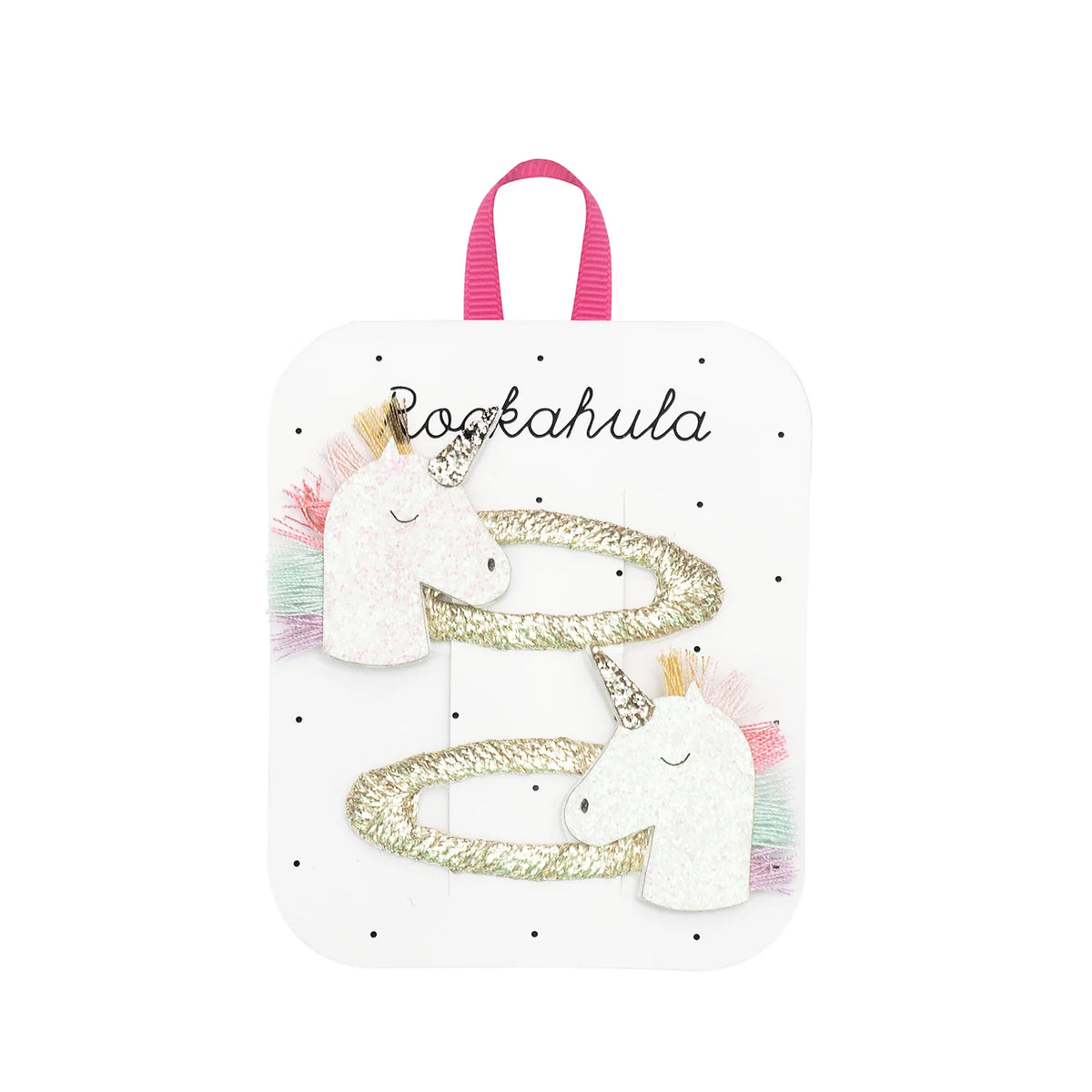 Pinza para el pelo Rainbow Unicorn Clips· Rockahula