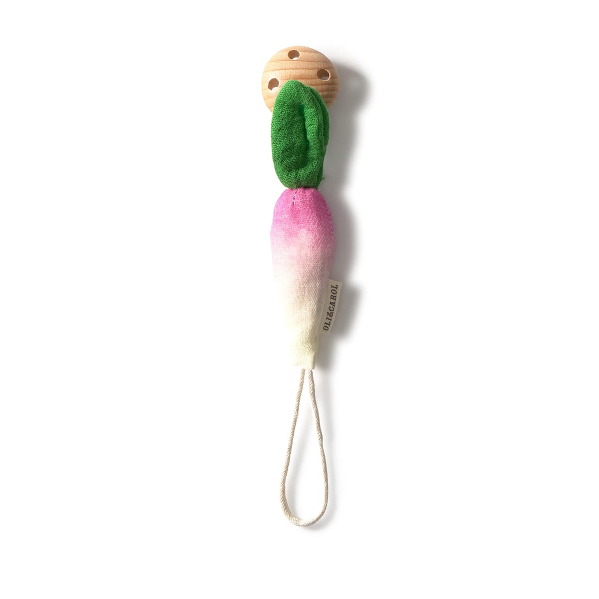 Pinza chupetero Ramona The Radish · Oli & Carol