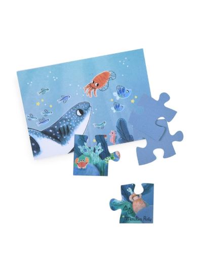 Puzzle fosforescente Bajo el mar Paulie (24 piezas) · Moulin Roty