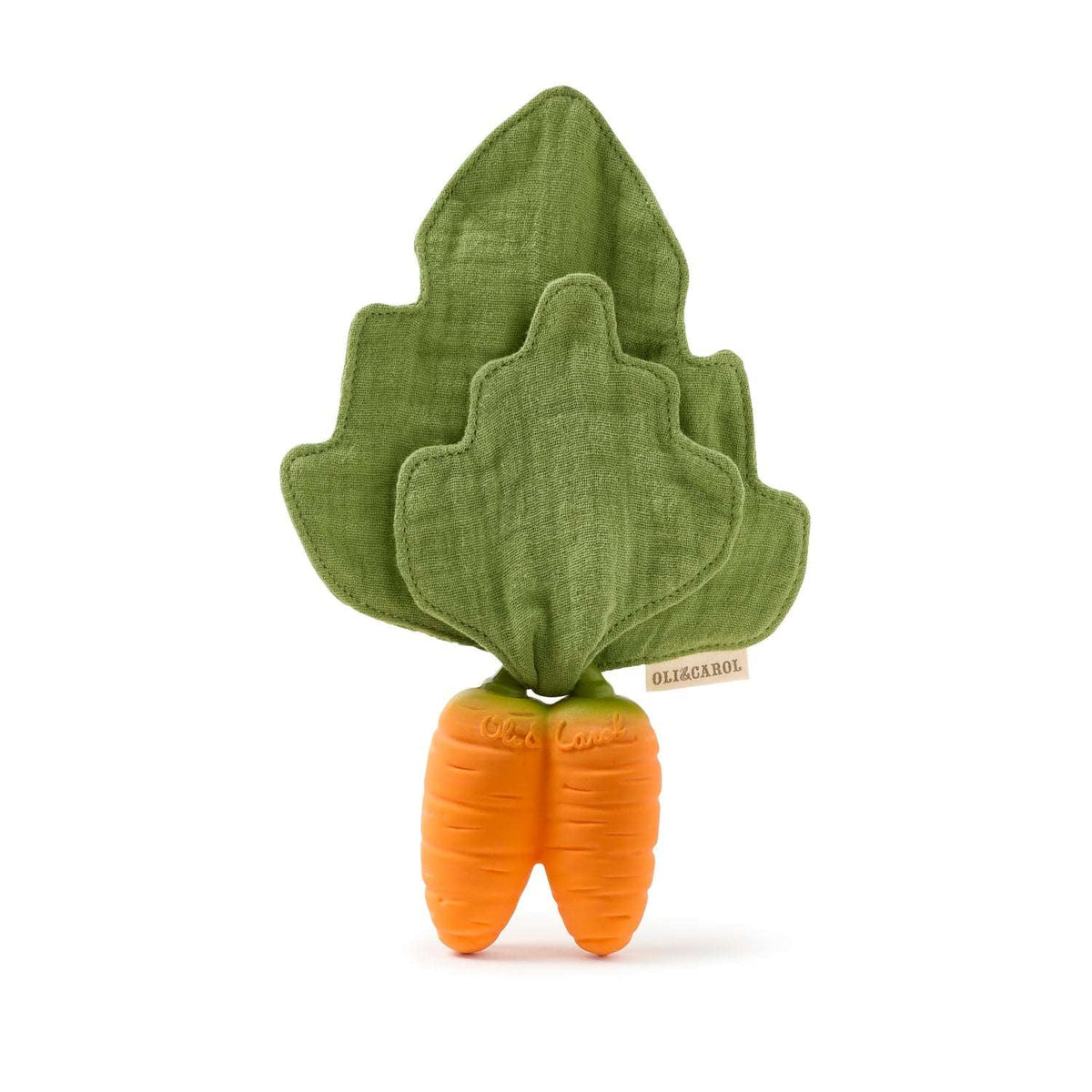Mini doudou mordedor Cathy The Carrot · Oli & Carol