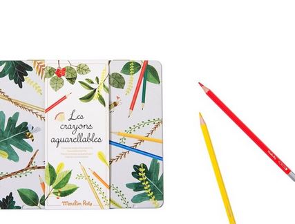 Caja 24 lápices acuarelables · Moulin Roty