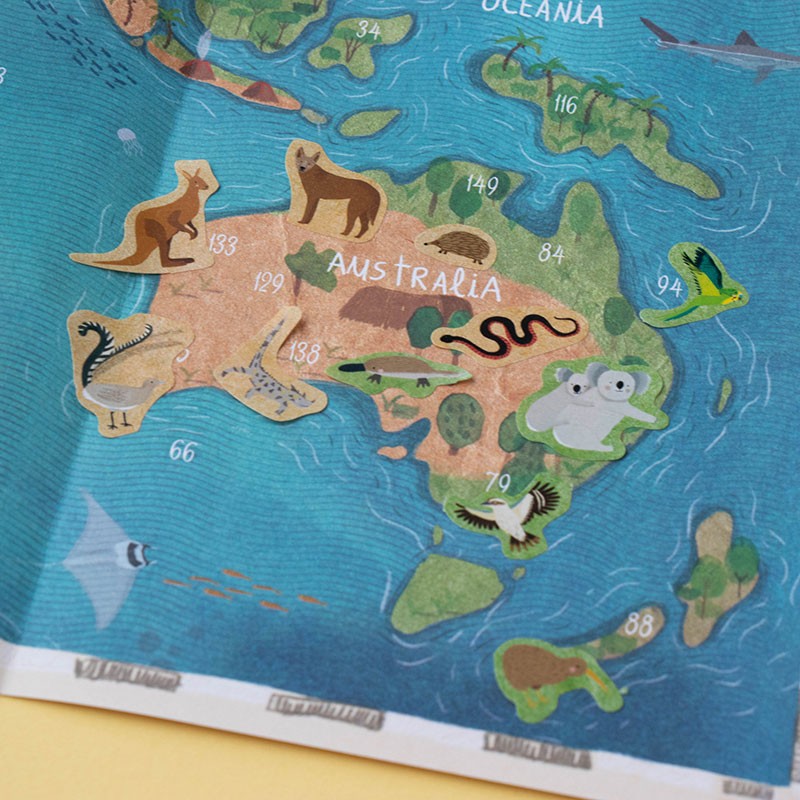 Animal world poster & stickers · Londji