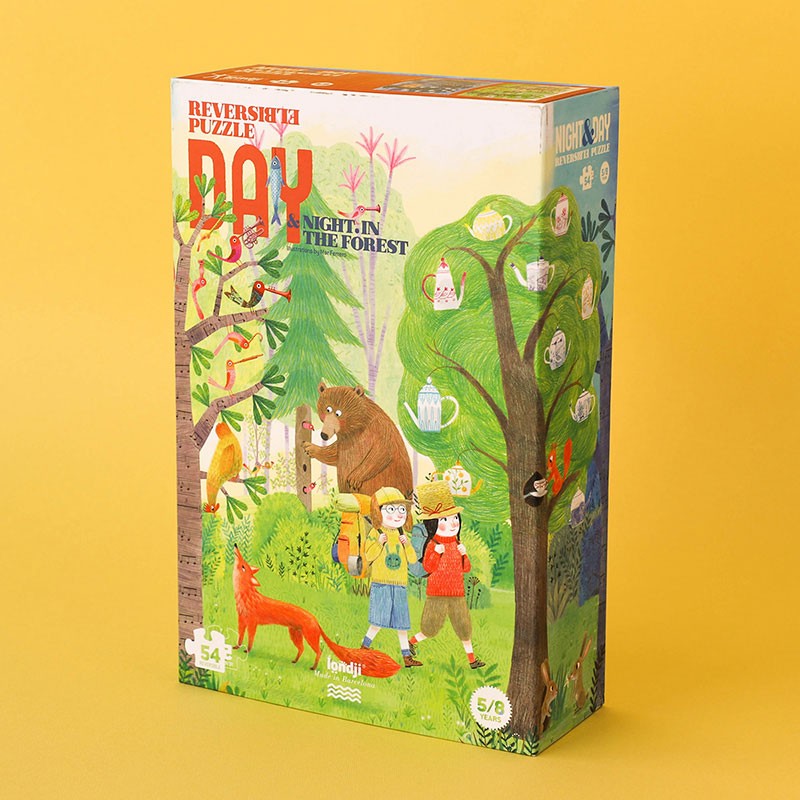 Night and day in the forest puzzle · Londji