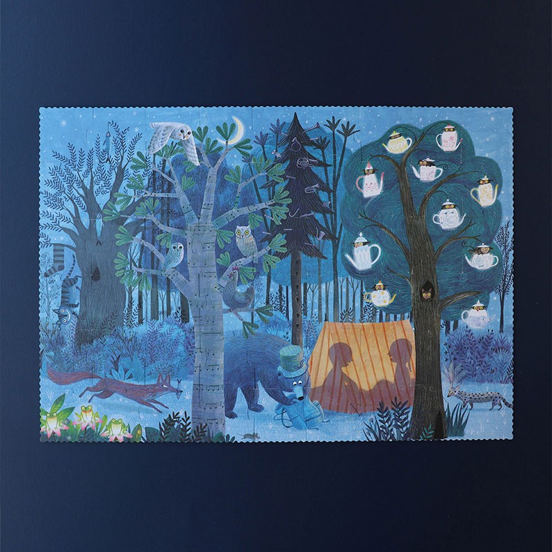 Night and day in the forest puzzle · Londji