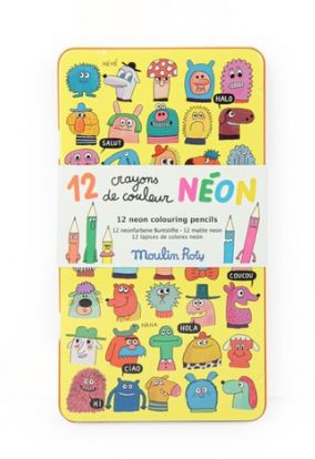 12 Lápices de colorear Neon · Mouling Roty