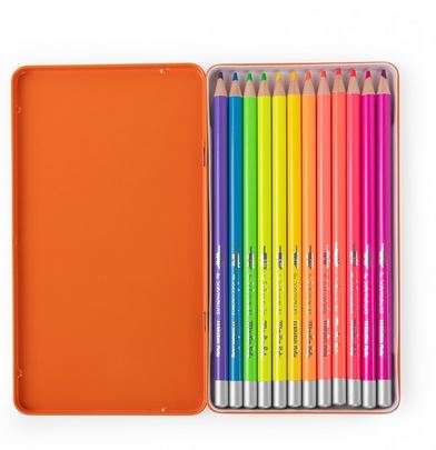 12 Lápices de colorear Neon · Mouling Roty