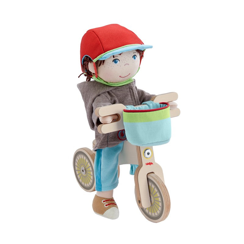 Set de de Muñeco con Bicicleta · Haba