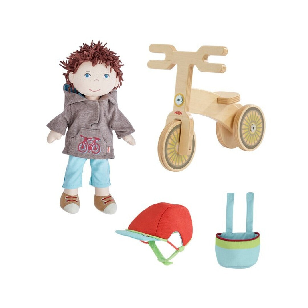 Set de de Muñeco con Bicicleta · Haba