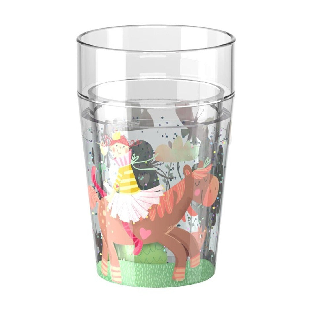 Vaso con purpurina Destello · Haba