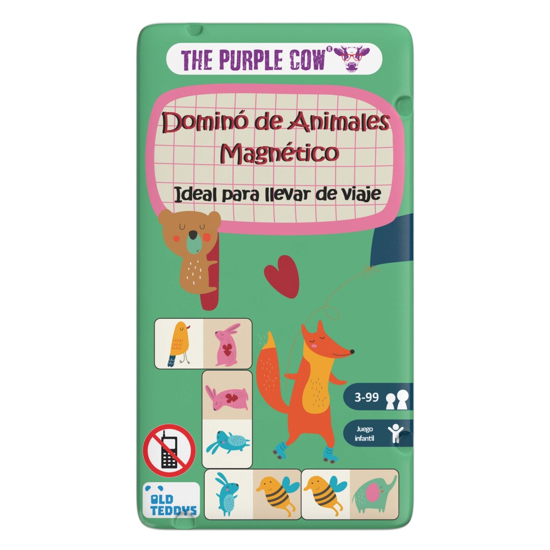 Dominó de Animales Magnético  · The purple cow
