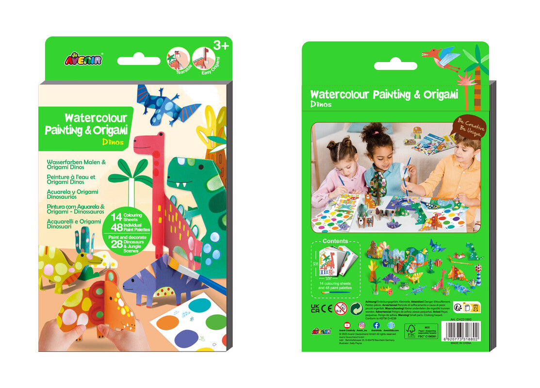 Set de acuarelas y origami · Avenir
