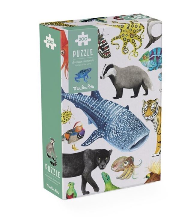 Puzzle Los animales del mundo (200 piezas) · Mouling roty