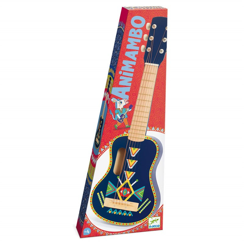 Guitarra de madera cuerdas metálicas · Djeco Animambo