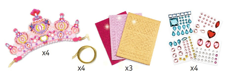 DIY Diademas para decorar Princesa· Djeco