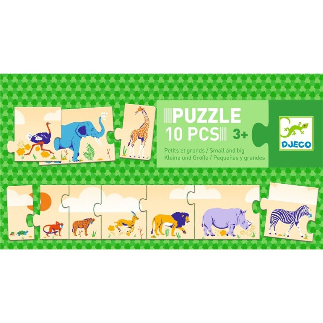 Puzle Pequeños y grandes · Djeco