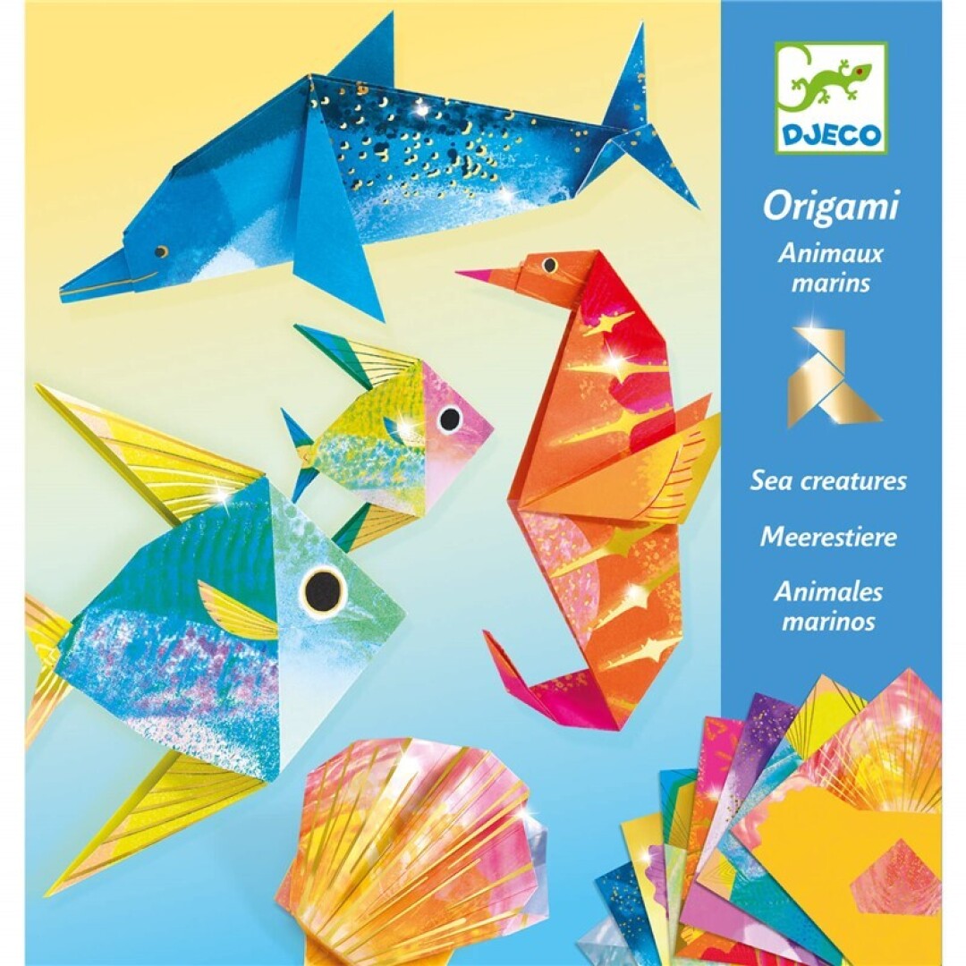 Papiroflexia Origami Animales marinos · Djeco