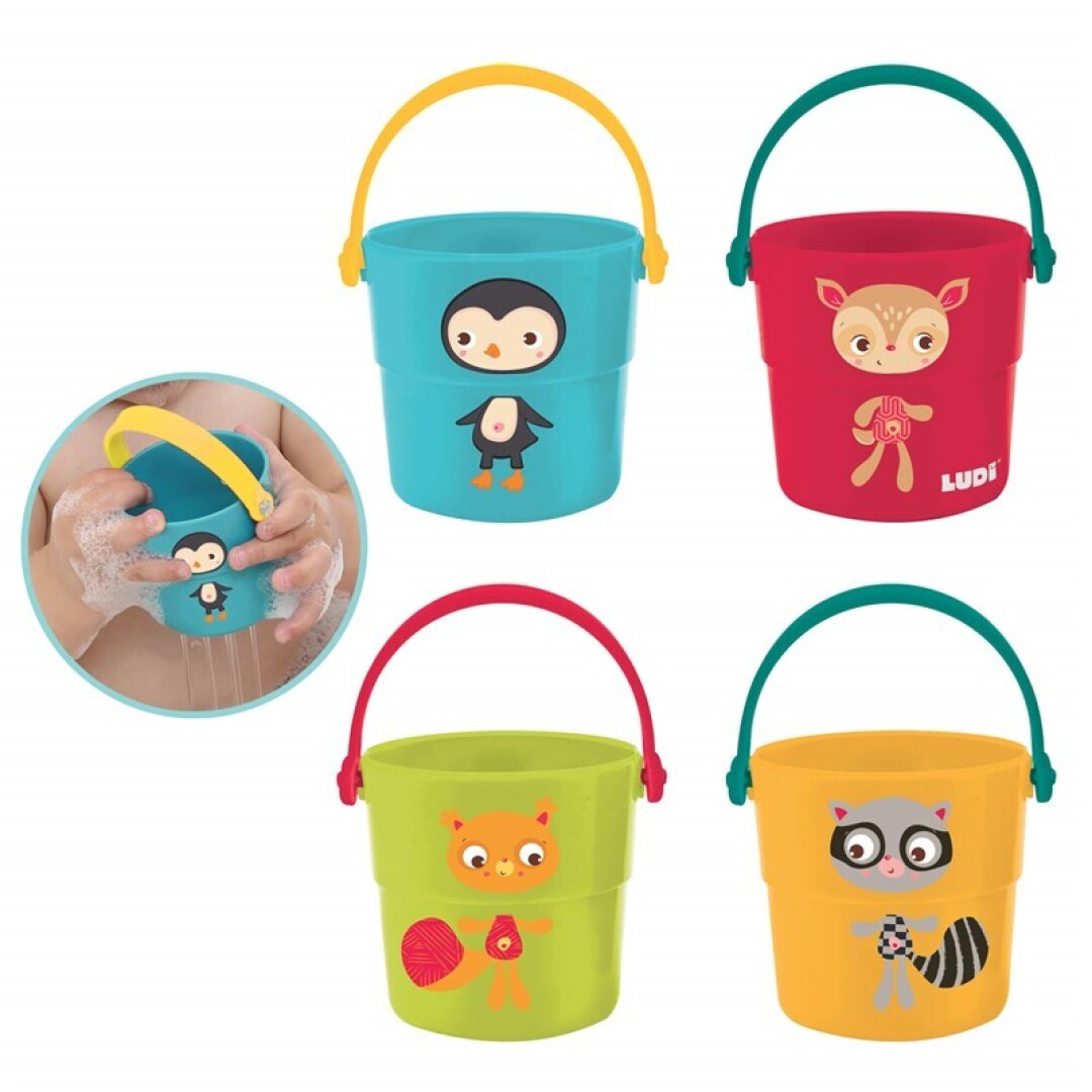 Cubos animalitos para el baño · Ludi