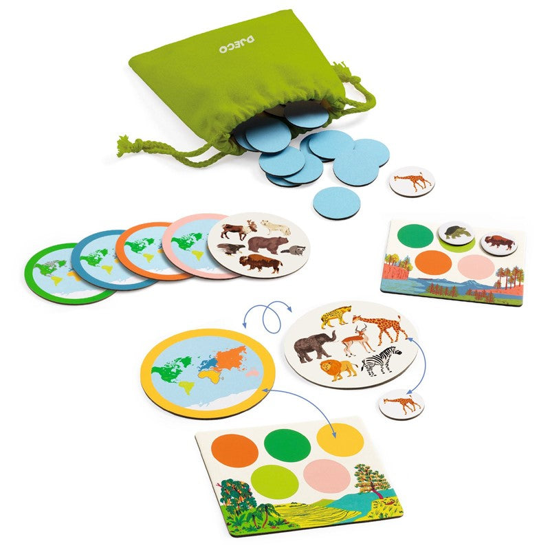 Juego Cool School Animo Mondo · Djeco