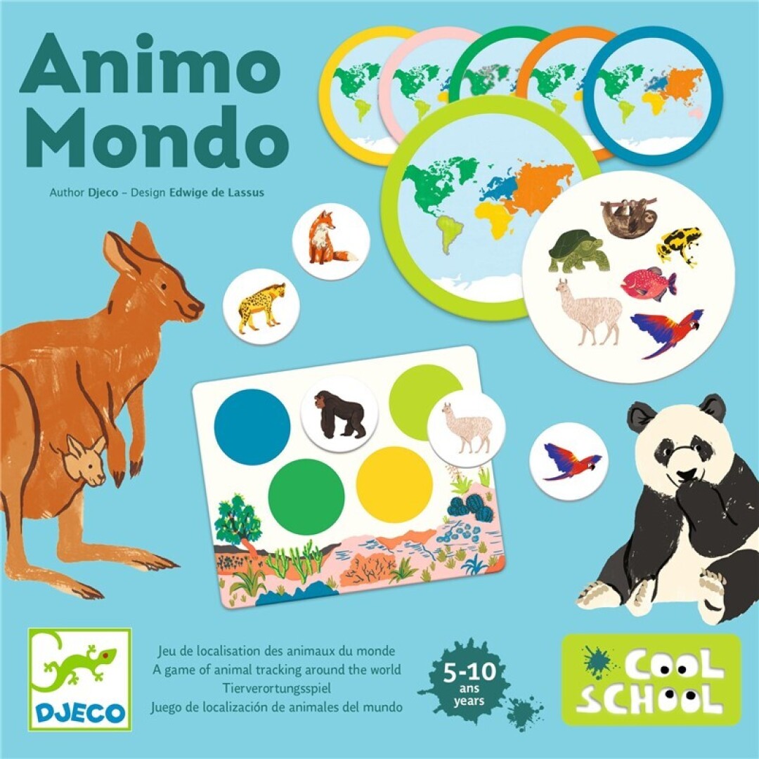 Juego Cool School Animo Mondo · Djeco