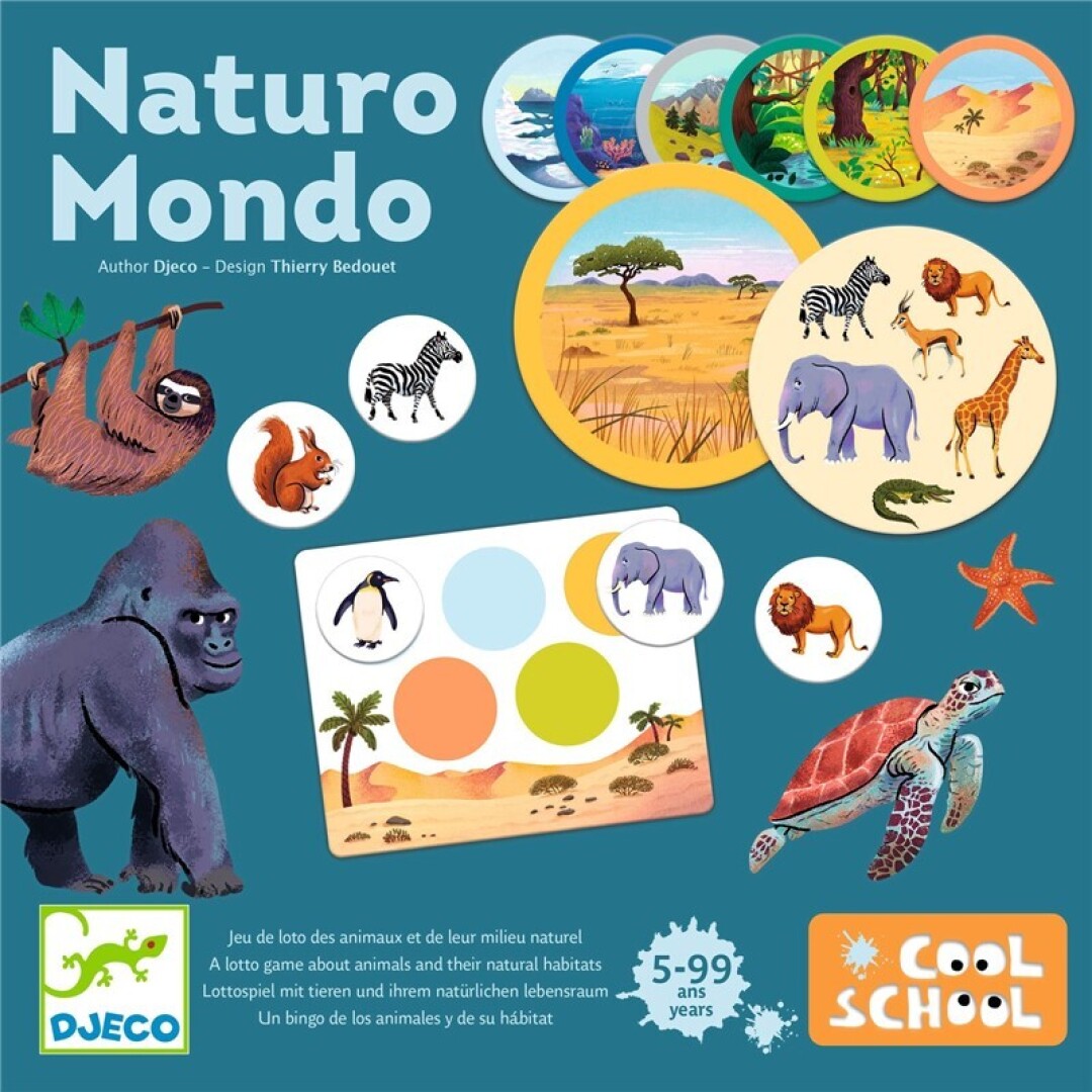 Juego Cool School Naturo Mondo · Djeco