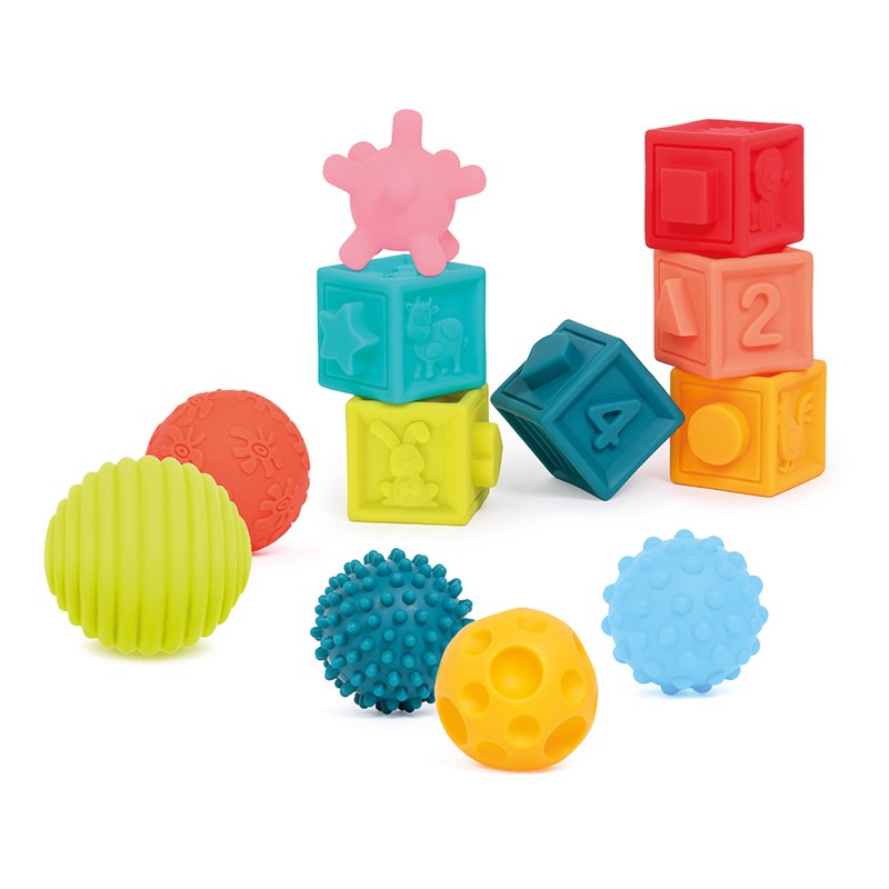 Conjunto 6 bolas 6 cubos · Ludi