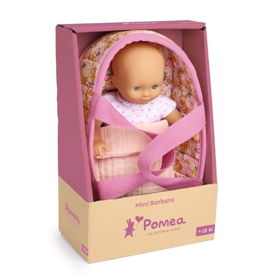 Mini Bebé Muñeca con capazo · Pomea by Djeco
