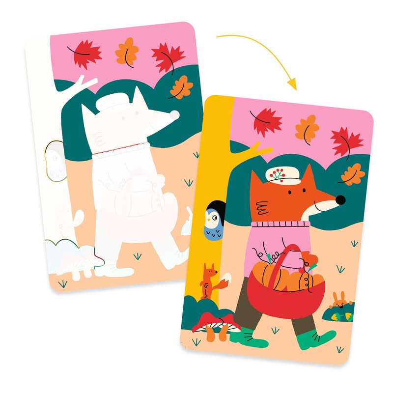 Colorear con agua 4 temporadas · Djeco