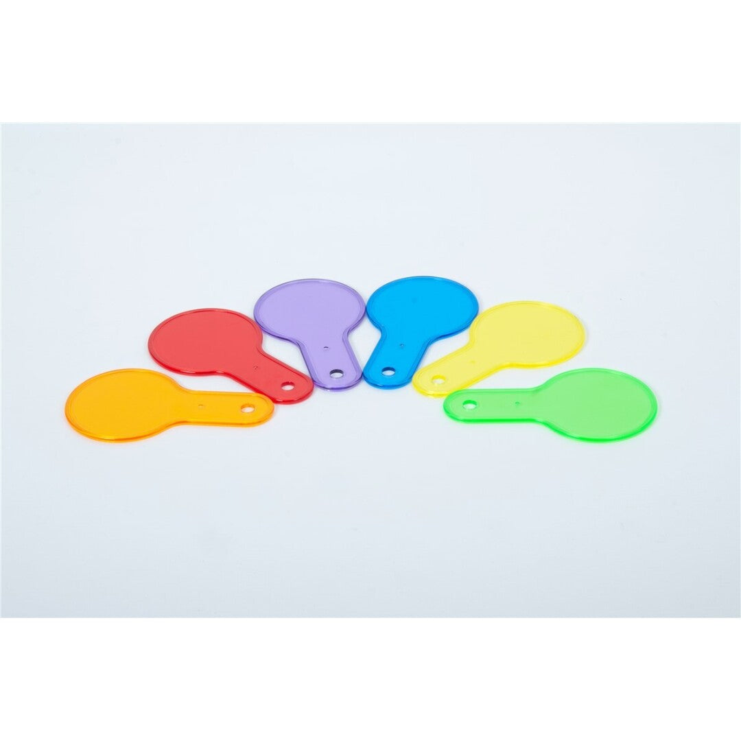 Conjunto 6 palas de colores translúcidos · Tickit