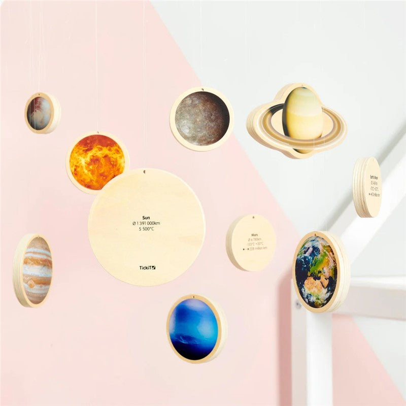 Discos del sistema solar de madera · Tickit