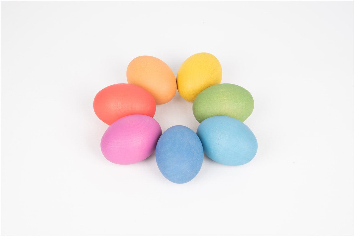 Huevo de madera colorido POR UNIDAD · Tickit
