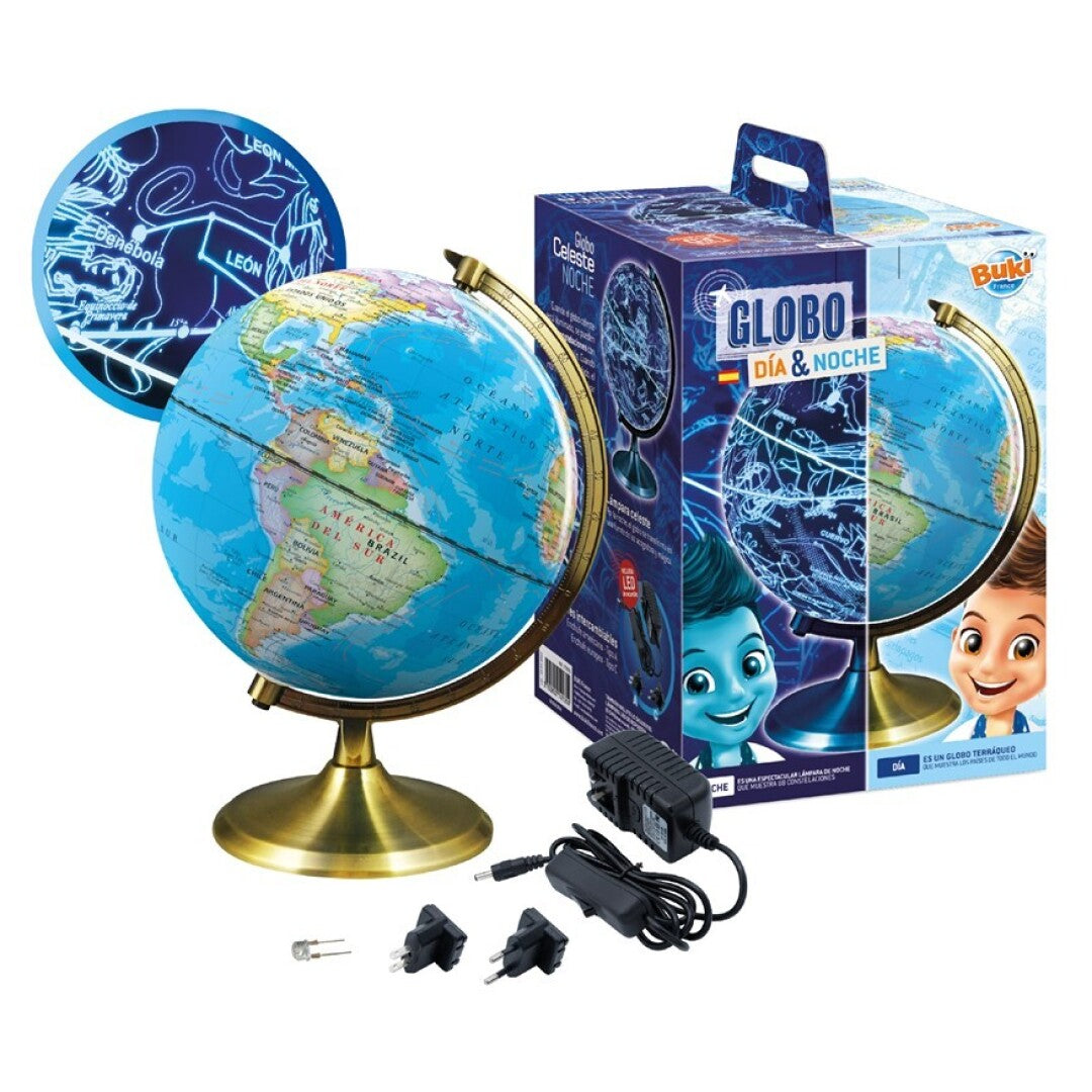 Globo terráqueo día y noche · Buki