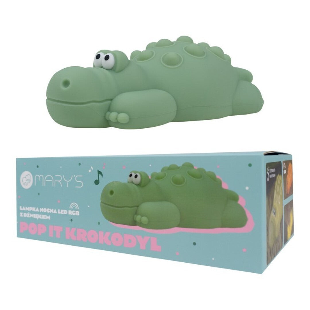 Lámpara de Noche LED RGB cocodrilo· Mary's
