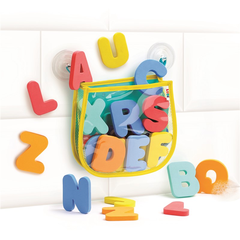 Red para baño con letras · Ludi