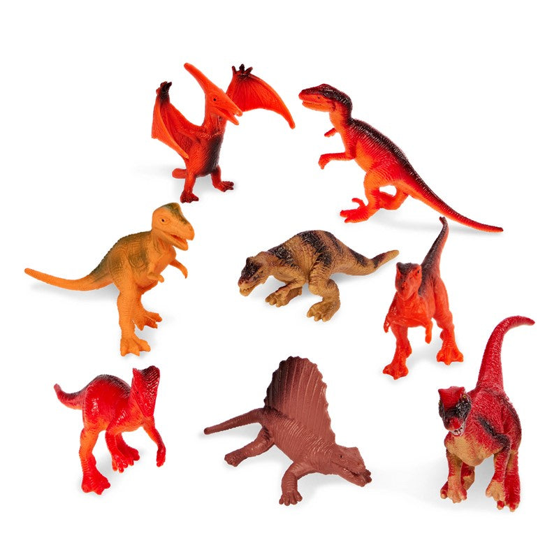 Tubo de 8 dinosaurios carnivoros · Terra by Battat