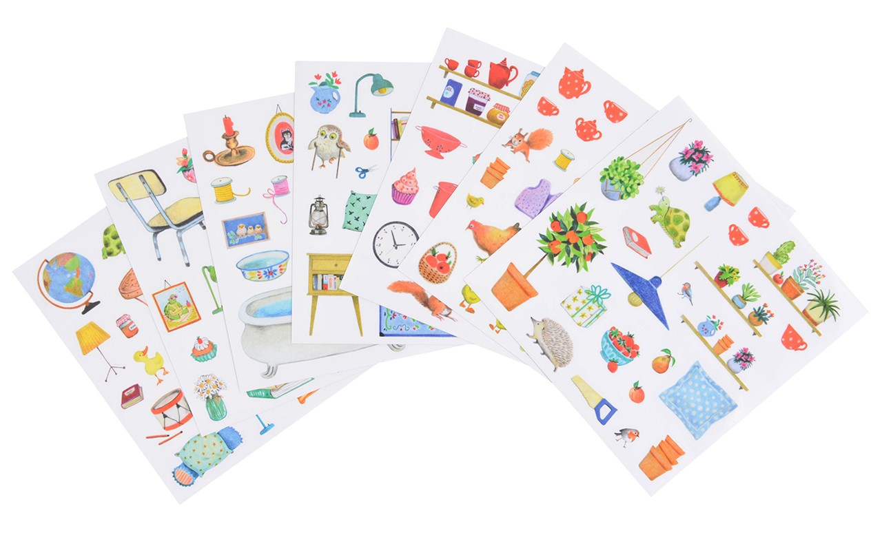 Cuaderno de pegatinas Gran Familia · Moulin Roty
