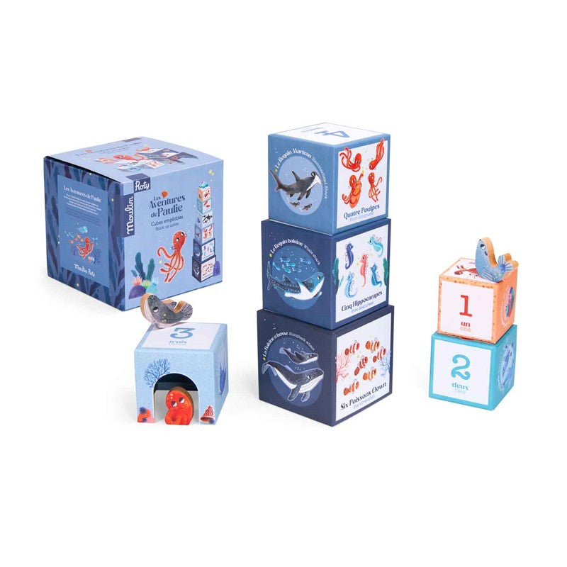 Cubos apilables de Aventuras de Paulie · Moulin Roty