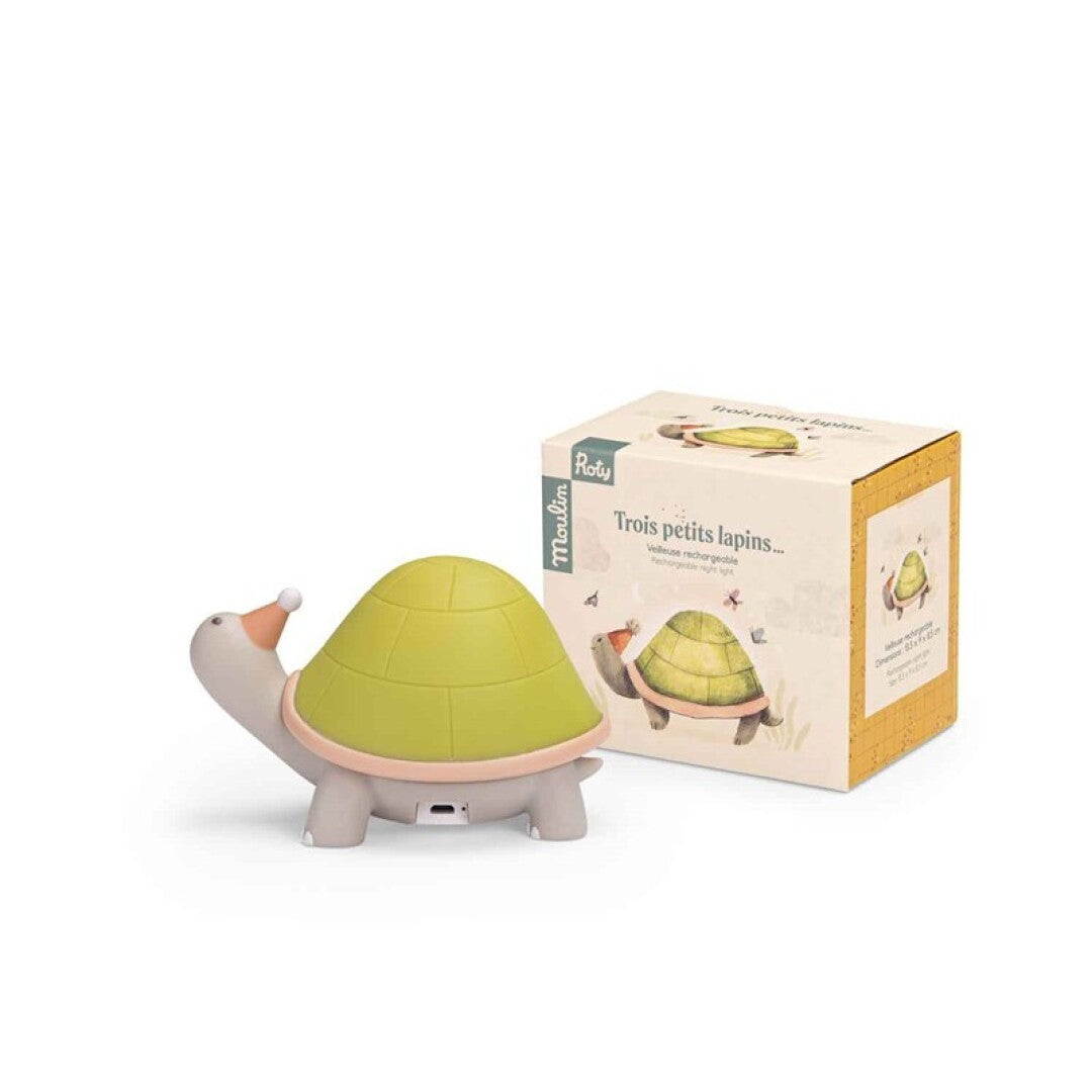 Lámpara quitamiedos tortuga (USB) Trois Petits Lapins · Moulin Roty
