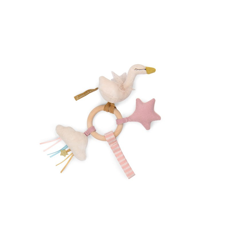 Sonajero anilla madera cisne Petite École de danse · Moulin Roty