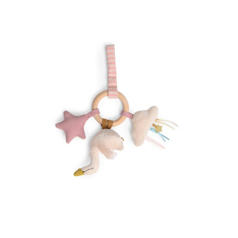 Sonajero anilla madera cisne Petite École de danse · Moulin Roty