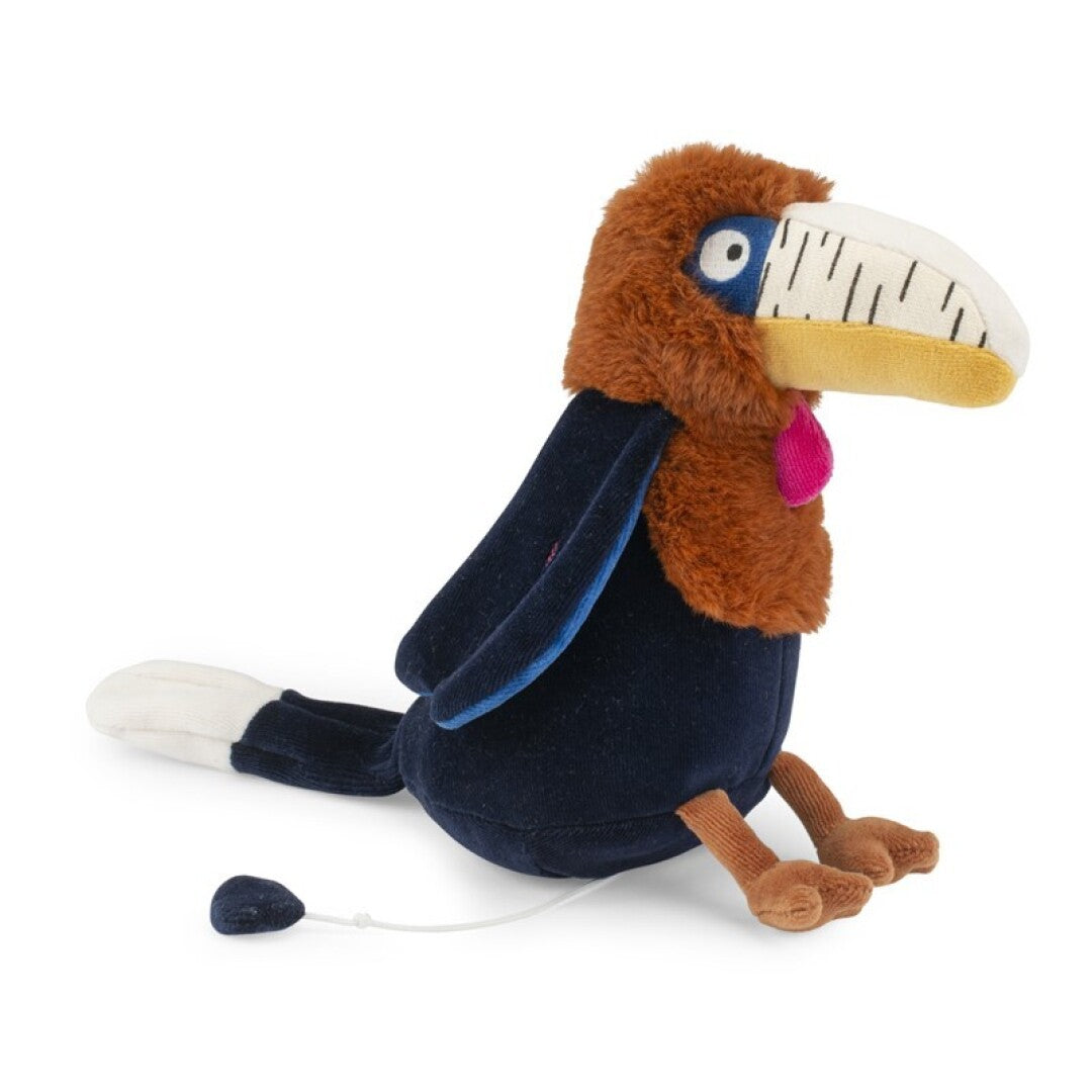 Muñeco musical cálao Litchi Forêt Mawa  · Moulin Roty